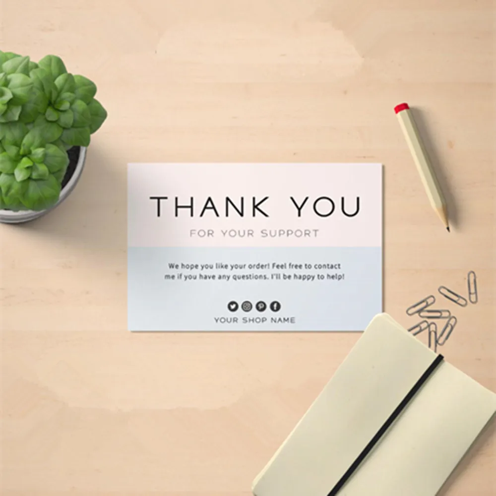 Персонализированная визитная карточка синяя светильник маленькая для