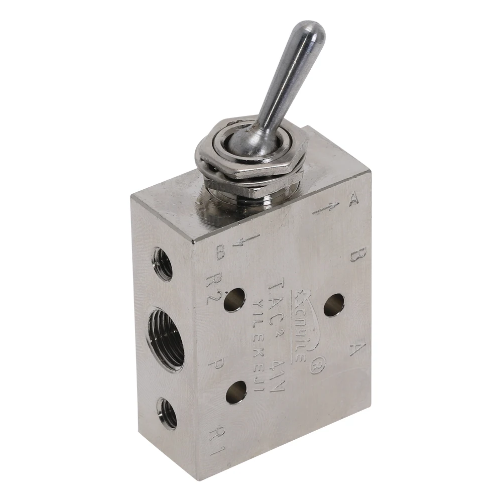 Пневматический 2 позиционный 5 переключатель с серебристым тоном|Пневматические