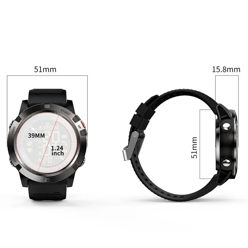 

LOKMAT MK05 Smart Watch Waterproof IP68 Heart Rate Monitoring Smart Watch Stopwatch Call Reminder Alarn Clock Smart Watch