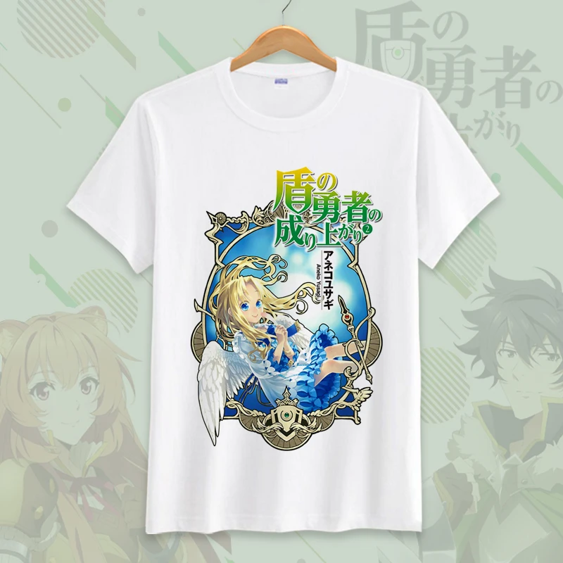 Летняя футболка с изображением героев из игры The Rising of the Shield Hero японским аниме