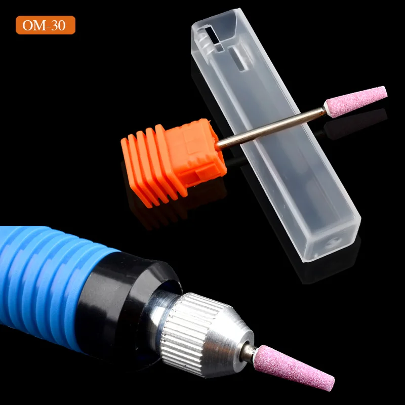 

1 Pcs Ceramic Stone Nail Drill Bit 3/32" Rotate Burr Cuticle Clean Mill Manicure Pedicure Tools Nail Drill Accessories
