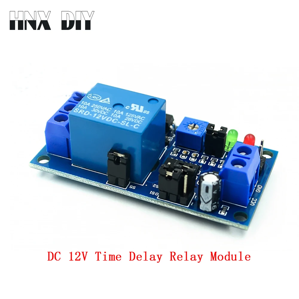 Реле включения/выключения с таймером реле включения/задержки 12 В постоянного