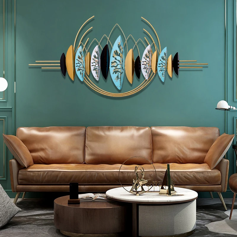 

GY American Wall Decorations Creative Iron Luxury Wall Hanging Living Room Sofa Background Wall Pendant Wall Decoration