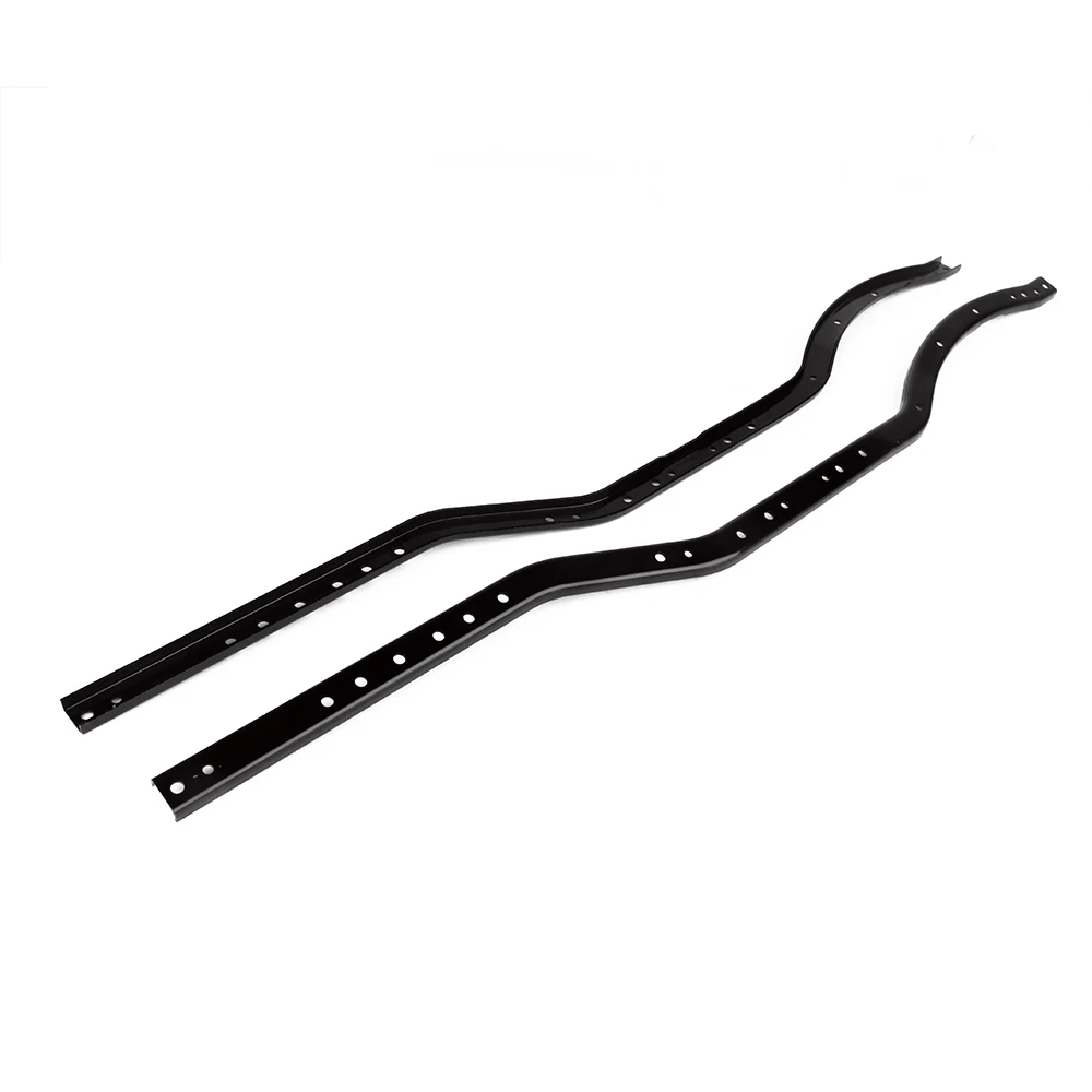 Металлический черный/красный 415 мм балка боковая рамка Шасси 2 шт. для 1/10 RC Crawler Axial