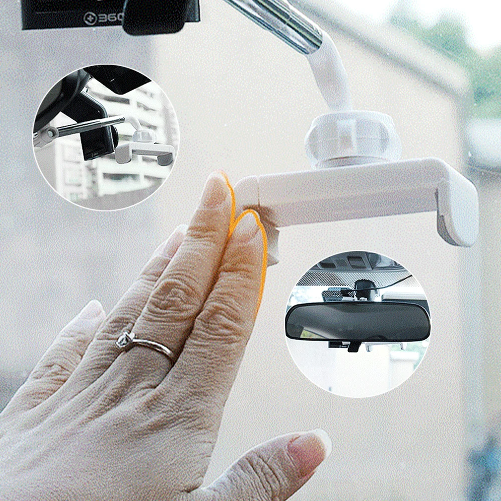 

Car Rearview Mirror Mount Phone Holder for iPhone Samsung Xiaomi Adjustable GPS Seat Smartphone Holder Universal Extending Stand