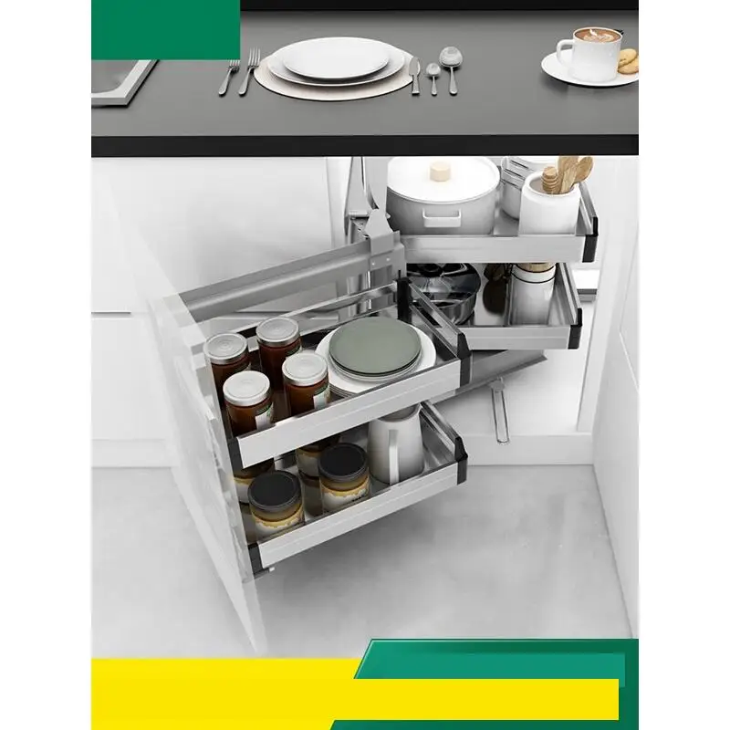 

De Despensa Accesorios Organizar Para Armario Cocina Organizador Stainless Steel Rack Organizer Cozinha Kitchen Cabinet Basket