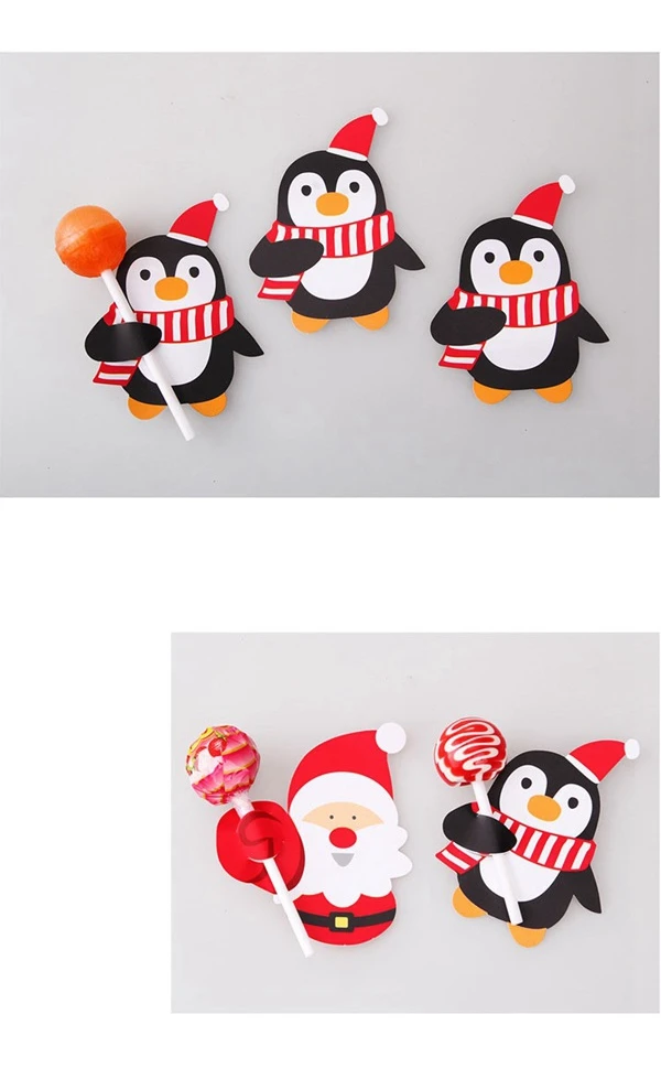 Рождественская бумага для леденцов конфет Мультяшные подарки украшение Детская