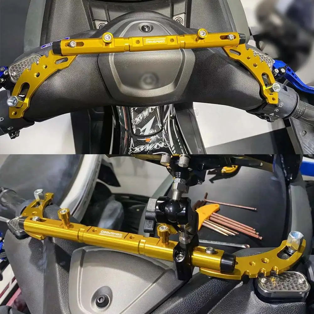 Semspeed N MAX Direction Handle Balance Bar Bracket Universal 22mm Solid Fits NMAX 125 150 155 2016-2018 2019 2020 2021 | Автомобили и