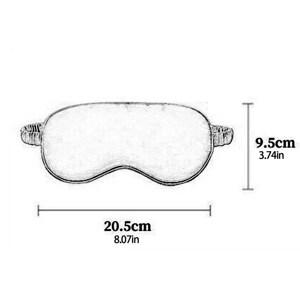 

Imitated Silk Eyeshade Sleep Eye Mask Soft Smooth Durable Filled Portable Travel Eyepatch Nap Eye Patch Night Eyeshade