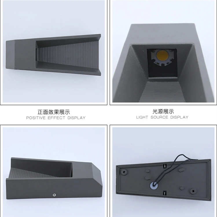 

10pcs/ lot Stairway aisle corridor decorative 5w outdoor wall light cob led gray home decor lamp
