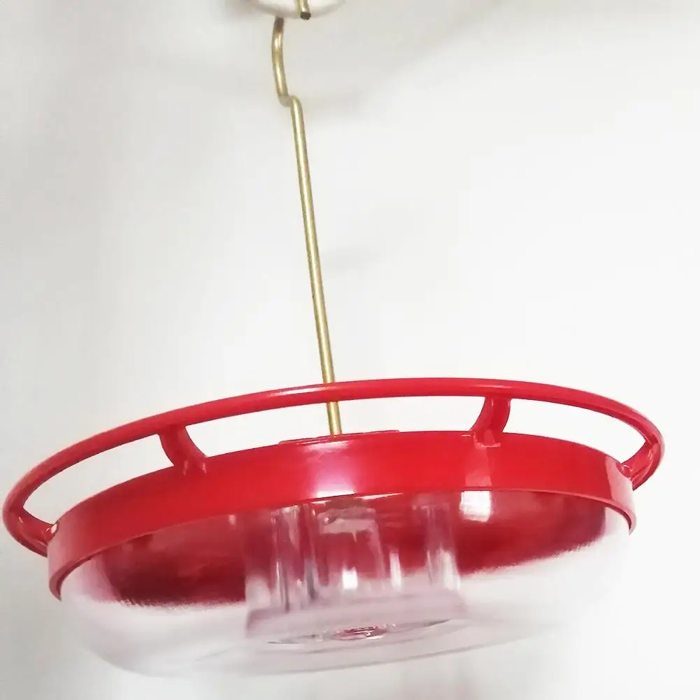 

12 Ounce Hummingbird Feeder Flower Bird Water Food Dispenser Garden Hanging Bowl