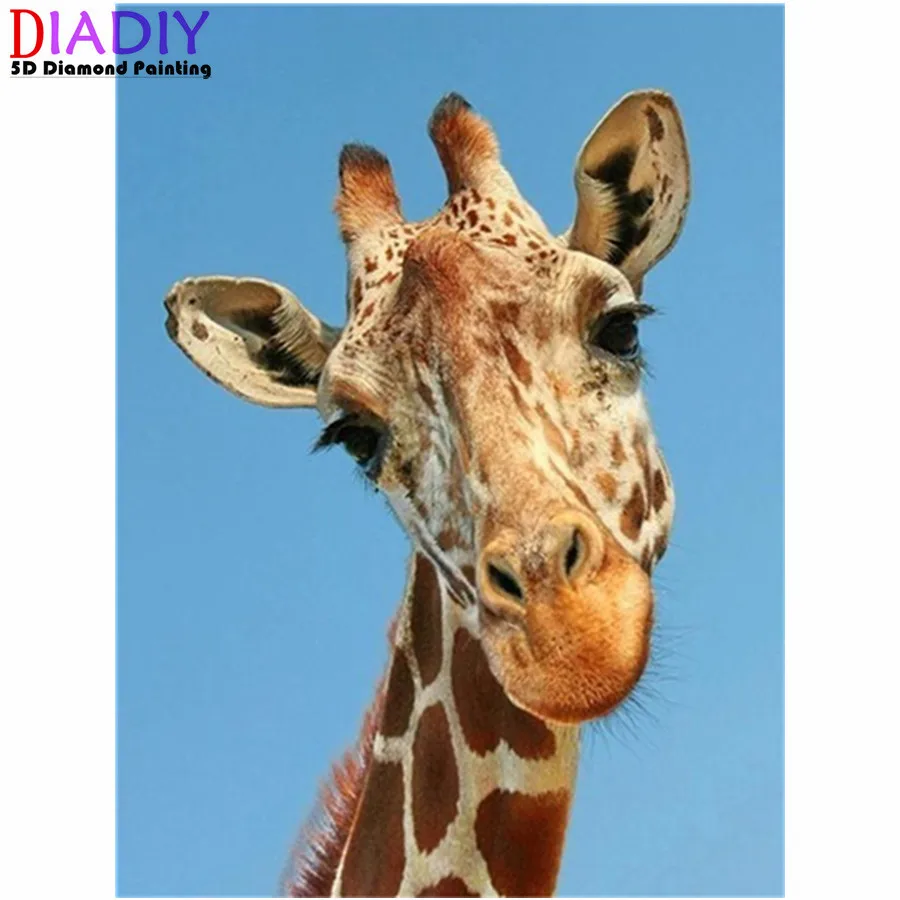 

DIY Diamond Painting "Animal giraffe" Full Drill Square Round Diamond Embroidery 5D Cross Stitch Decoration Home