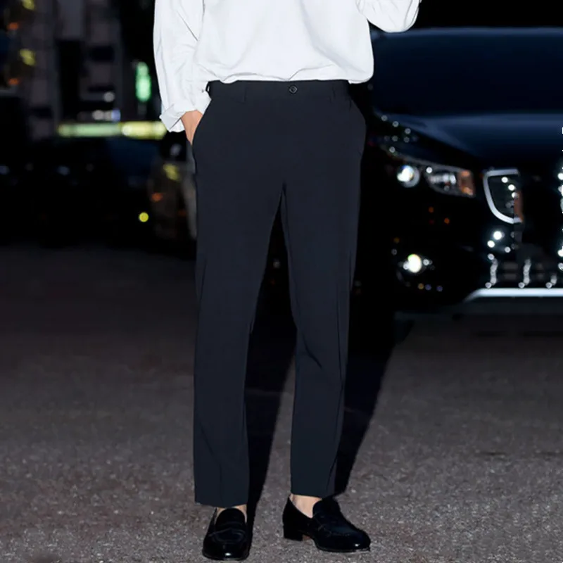 

Мужские повседневные брюки, модель 2021 года, на весну и лето, брюки большого размера цвета хаки со звездами, для уличной съемки, деловые штаны