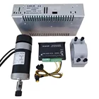 Бесщеточный высокоскоростной двигатель 500 Вт шпиндель охлаждения кВт Air-12000 DC 48 В обмин ER11 ER16 Цанга 57 мм зажим регулятор DIY ЧПУ