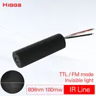 Лазерный модуль, 80 нм, 100 мВт, ИК-инфракрасный TTL модуль с модуляцией частоты, лазерный светильник, указка, лазерный сканер, лазерный радар, 0-30 кГц, постоянный ток 3-5 В, настраиваемый