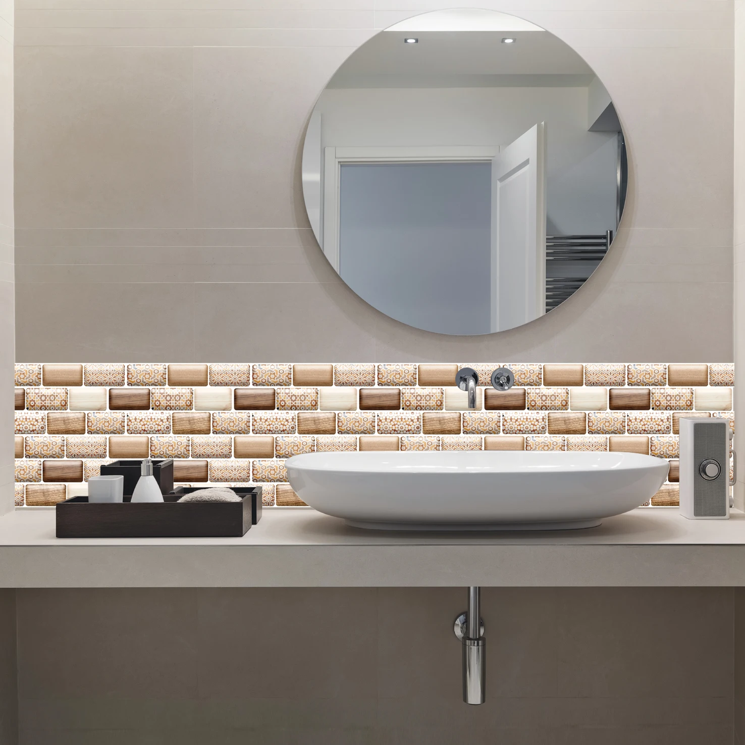 3D обои сделай сам самоклеящиеся водонепроницаемые жиростойкие наклейки из ПВХ с