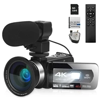 4k video camera vlogging camcorder 48mp webcam for youtube facebook with wifi