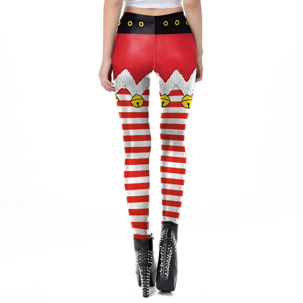 Леггинсы женские с высокой талией эластичные дышащие штаны в полоску