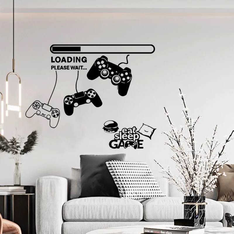 Съемные обои сделай сам игровые наклейки на стену геймеры Наклейки стены