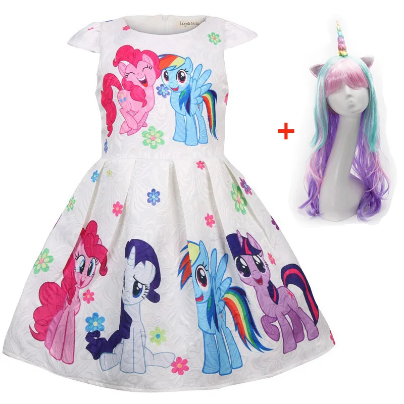 Little Girl Summer Dress High-Grade Princess Fancy Kid Clothes Vestidos for Birthday Party Costume Cosplay children Pony dresses