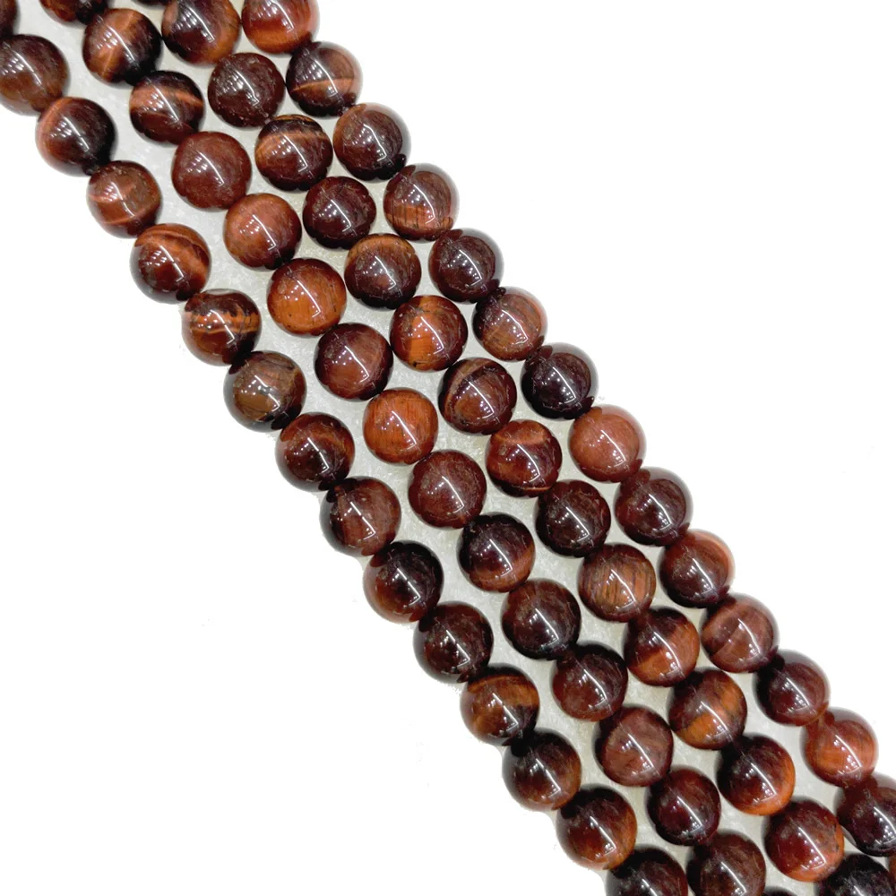 Бусины Из Натурального Красного Тигрового Глаза 6-10 мм тигровый глаз круглые