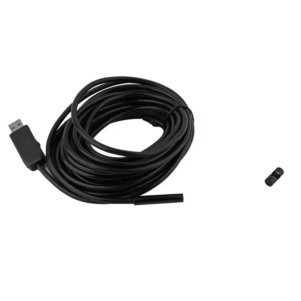 Водонепроницаемый Бороскоп USB 7 мм 2-15 м IP67 6 светодиодный 30 МП Трубная камера