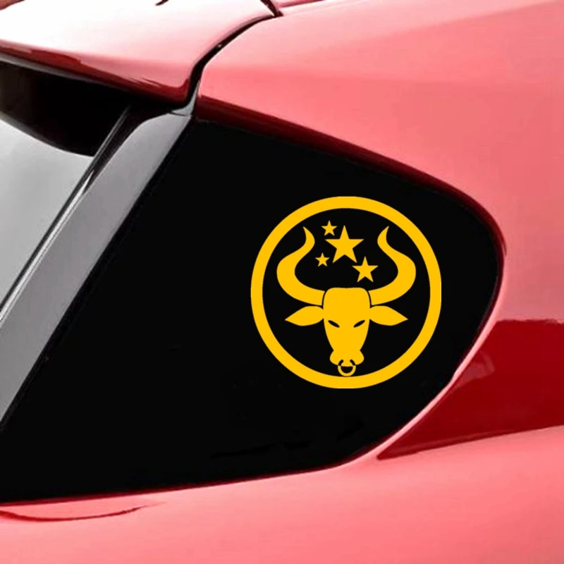 CS-10500# наклейки на авто Знак зодиака Телец водонепроницаемые машину наклейка для