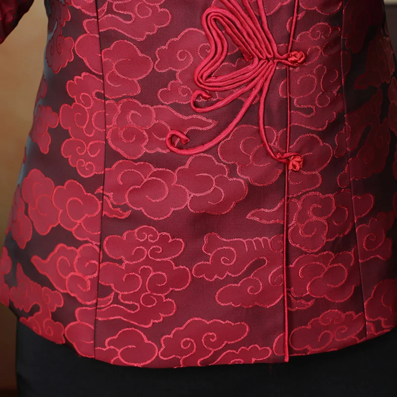 

Chinese New Year Clothes Ladies Newest Casual Jackets Women Tangsuit Coat Female Chinese National Wedding Party Evening Overcoat