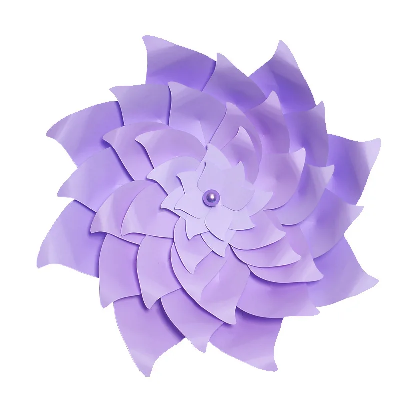 purple Paper flowers Diy полуфабрикаты гигантская искусственная бумага Цветок Блестящий Фон для фотосессии настенные украшения большие бумажные бутоны реквизит для фотосъемки - Цвет: purple Paper flowers