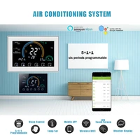 2p4p wifi central air conditioner temperature controller tuya thermostat 3 speed %e2%80%8b%e2%80%8bfan coil unit work with alexa google home