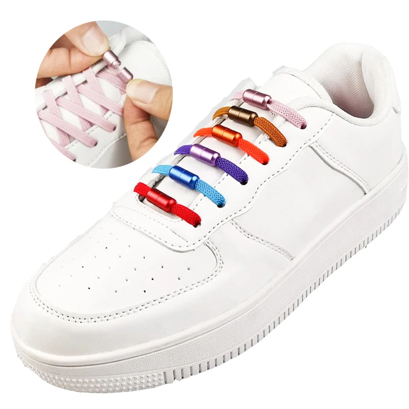 

1Pair Shoe Laces Without Tie for Women Men Shoelaces for Sneakers Kids and Adult Lazy No Tie Shoelaces Shoe Laces Elastic