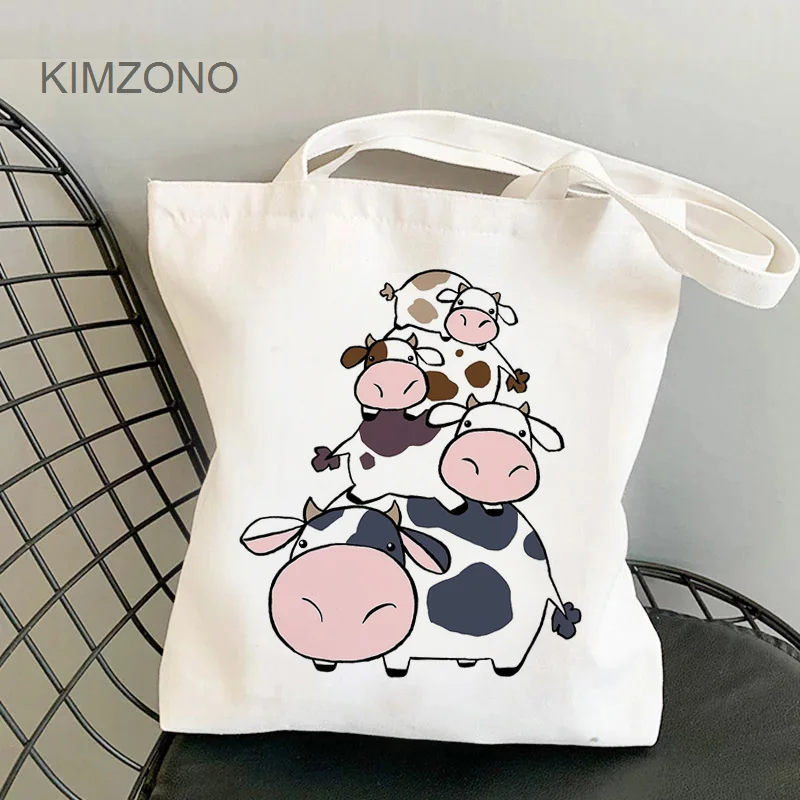 

Cow Print shopping bag handbag shopper bolsa grocery bolso bag ecobag fabric bolsa compra bolsas reutilizables sacolas