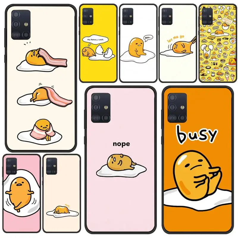 

Cartoon Gudetamas Lazy Egg Phone Case For Samsung S21 S6 S7 Edge S8 S9 S10 S20 Ultra 5G Plus Cover Fundas Coque