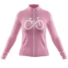 Женская велосипедная Джерси с длинным рукавом, розовая велосипедная рубашка, топ, одежда для горного велосипеда, женская одежда для велосипеда