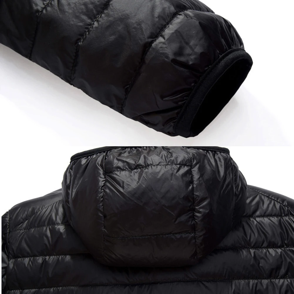 2019 Jacket Men Ultralight Duck Down Hooded Jacket Warm Jacket Portable Package Men Jacket