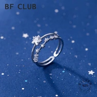925 sterling silver flowers rings new fashion sparkling zircon fine jewelry elegant wedding party accessories for women