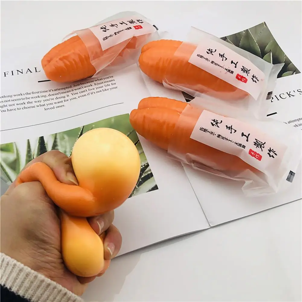 Palo de masa frita TPR para aliviar el estr&eacute;s, juguete de descompresi&oacute;n para dijes de regalo-2