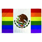 Мексиканский Радуга, Гей Гордость Флаг 3x5 футов команда баннер 150x90 см 100D полиэстер латунные кольца
