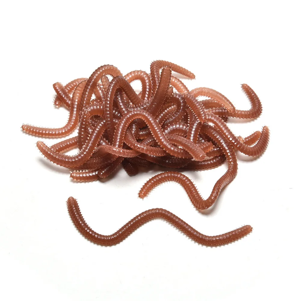 

Silicone Bait Soft Worms Tackle Wobbler Jigging Fishing Lure Shrimp Earthworm Artificial Soft Bait Sea Fishing