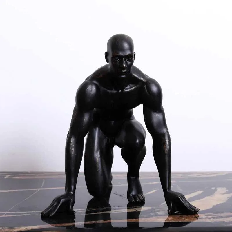 

WU CHEN LONG Nordic Sports Figure Craft Statue Modern Creative Living Room Office Desktop Home Decor Sculpture Gift A2922