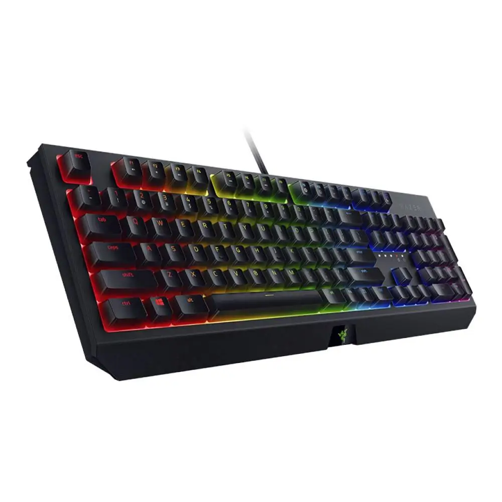 

Razer BlackWidow Wired Mechanical Gaming Keyboard 104 Key Mirage Tactile Green Switches RGB Lighting Programmable