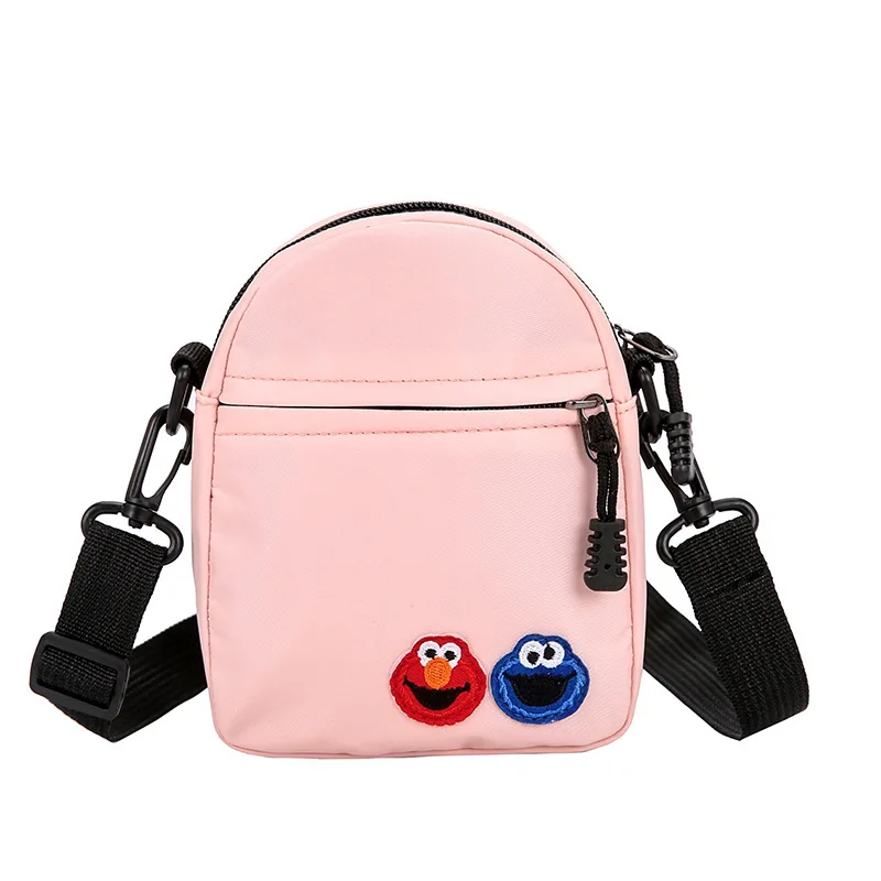 

Fashion Handbag Sesame Street Cartoon Shoulder Bag Student Jumping Small Canvas Bag 2020 New Women Nylon Crossbody Bag