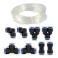 pneumatic fittings 10 meters tubing kit push trachea connectors air water tube hose set