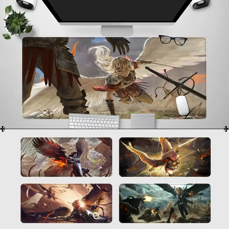 

Durable Angel Warrior Gaming Mouse Pad Gaming MousePad Large Big Mouse Mat Desktop Mat Computer Mouse pad For Overwatch