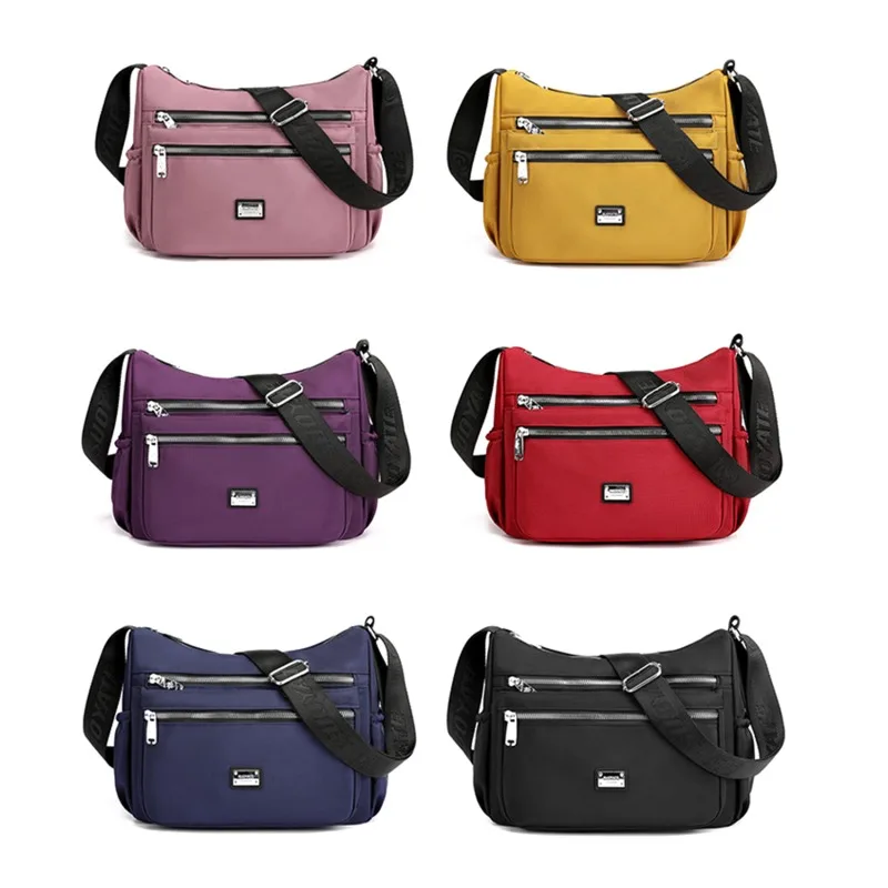 

Solid Color Crossbody Bag for Simplicity Ladies Wallet Retro Handbag Nylon Women 2021 Shoulder Bags Female Messenger Travel Bags