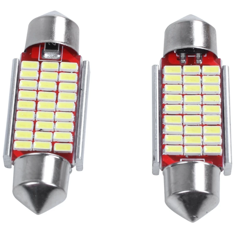 NEW-2Pcs C5W C10W 36 мм 3014 27SMD иллюминационных гирлянд Led Canbus автомобиля Inteiror лампы