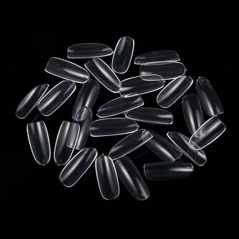 500 ⑤ упак. акриловые овальные круглые формы накладные ногти полное покрытие