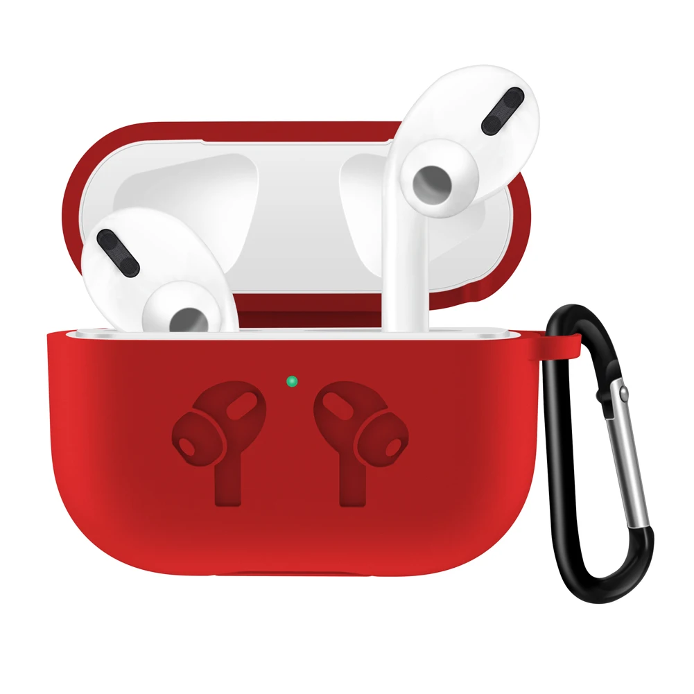 Силиконовый чехол защитный для Apple Airpods pro TWS Bluetooth наушники мягкий силиконовый