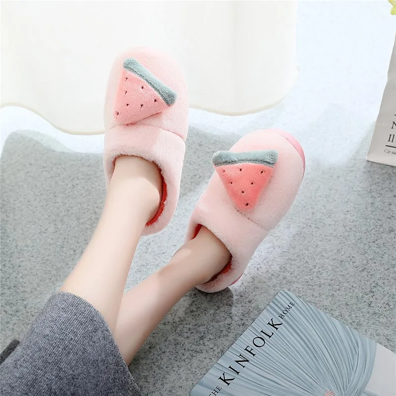 Indoor Warm Women Slippers Panda Plush Cute Female Girl Nonslip Memory Foam Cotton House |