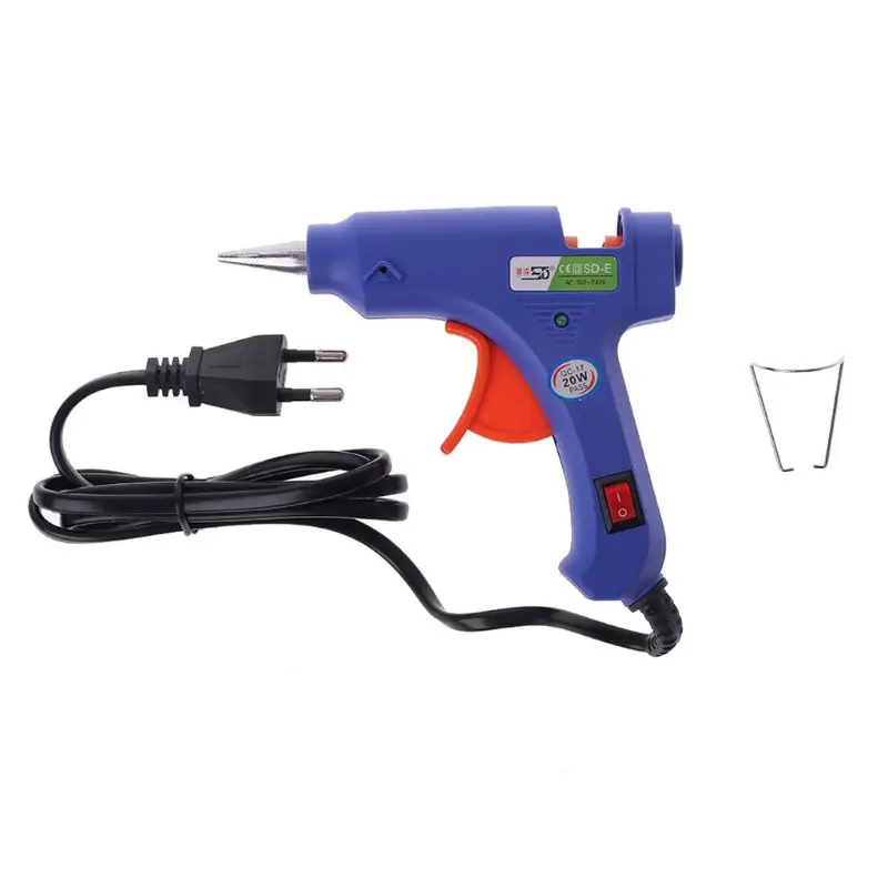 

20W SD-E Hot Stick Heater Trigger EU Plug Electric Melt Glue Gun Repair Tool